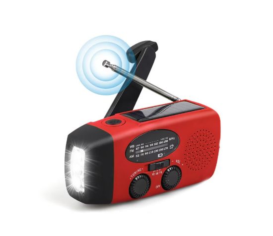 Poza cu Radio de urgenta solar si manivela