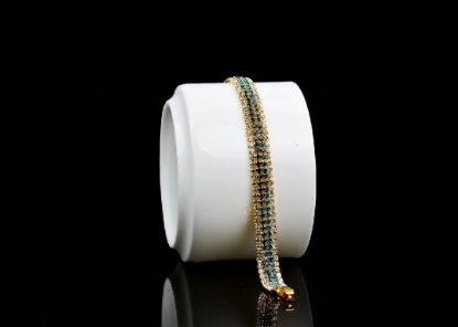 Poza cu Bratara Verde-Auriu, Stralucitoare, Eleganta, pentru Femei