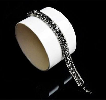 Poza cu Bratara Argintiu-Gri, Stralucitoare, Eleganta, pentru Femei